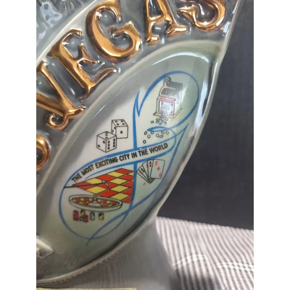 1968 Jim Beam Las Vegas Decanter Regal China No 129 Hoover Dam Empty Near Mint